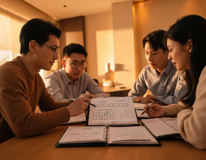 Revenue team reviewing a respectful outreach playbook