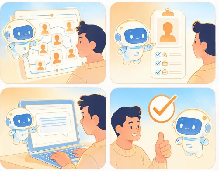 Friendly AI agent LinkedIn prospecting playbook
